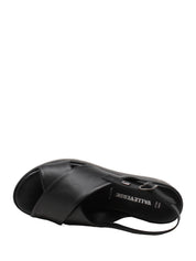 Sandali zeppa Nero Valleverde