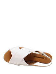 Sandali zeppa Bianco Valleverde