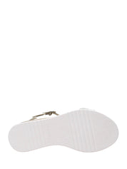 Sandali zeppa Bianco Valleverde