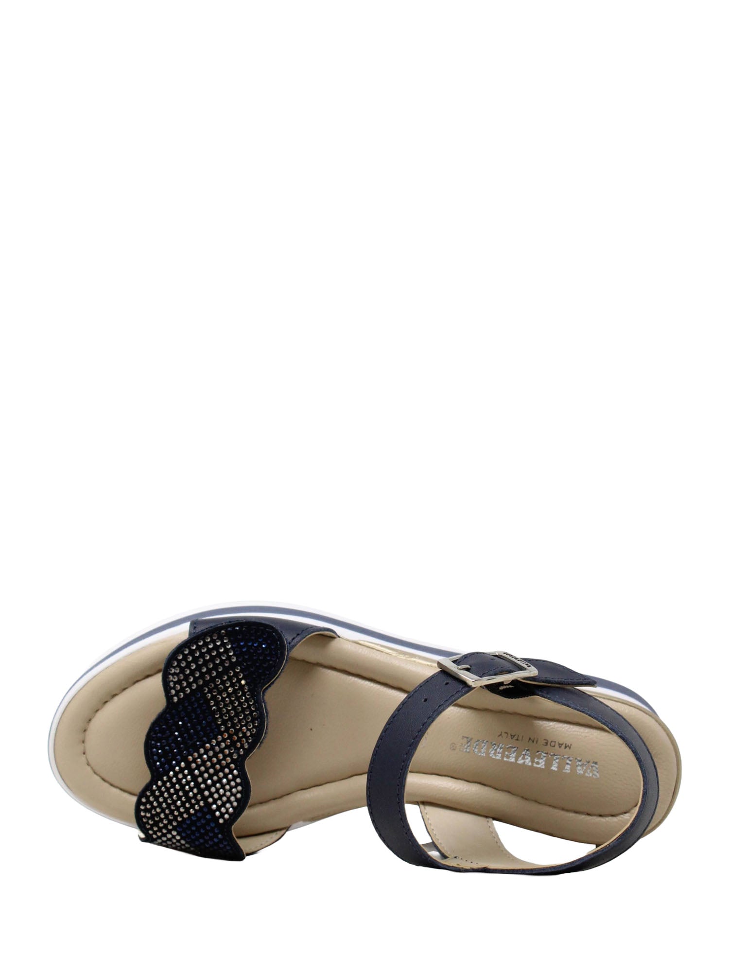 Sandali zeppa Blu Valleverde