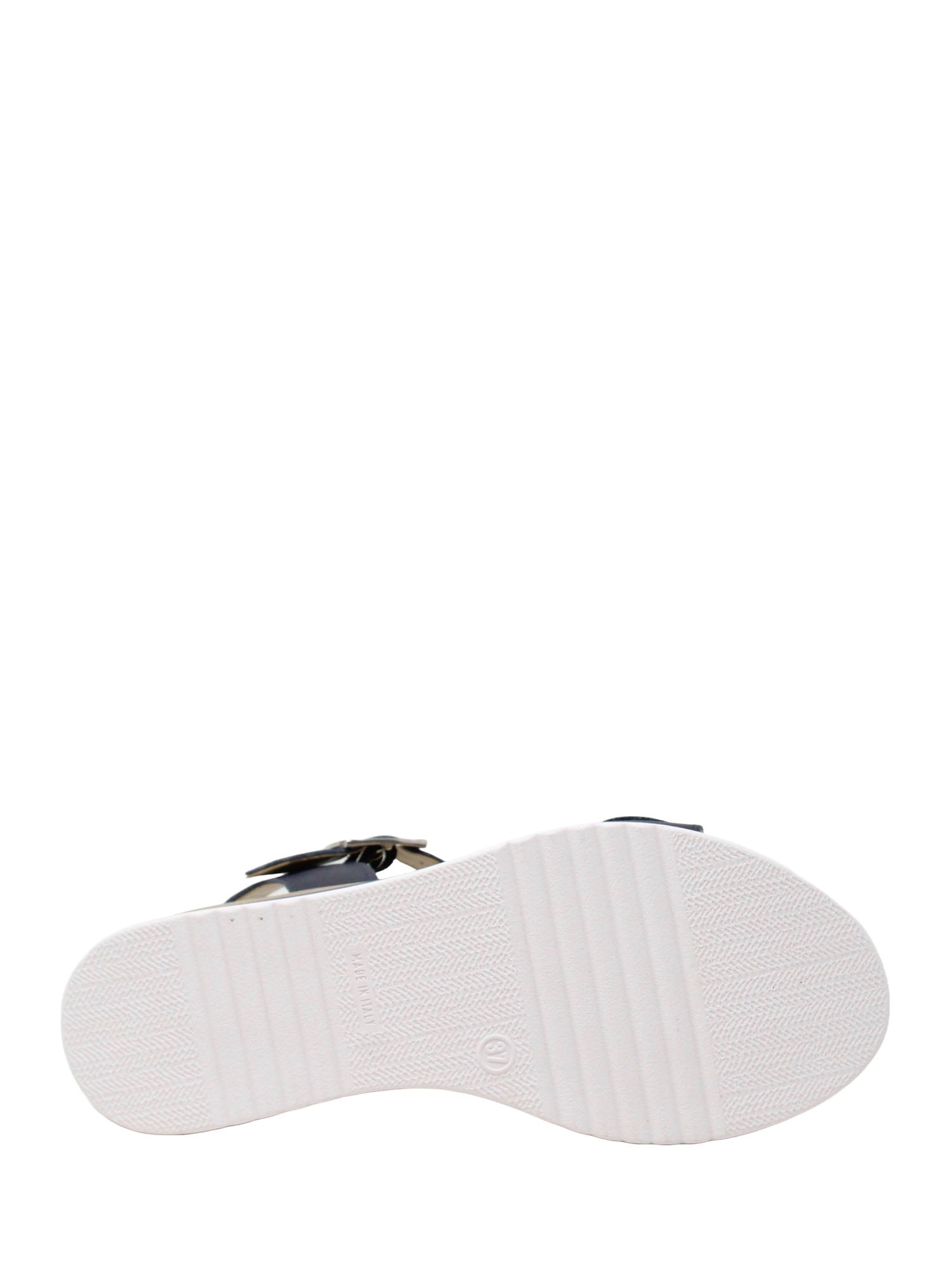 Sandali zeppa Blu Valleverde