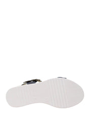 Sandali zeppa Blu Valleverde