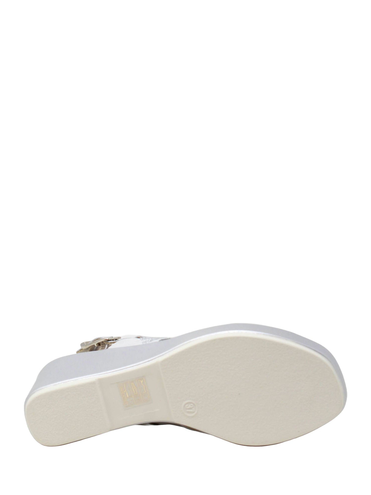 Sandali zeppa Bianco Valleverde