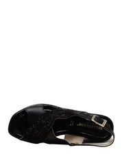 Sandali zeppa Nero Valleverde