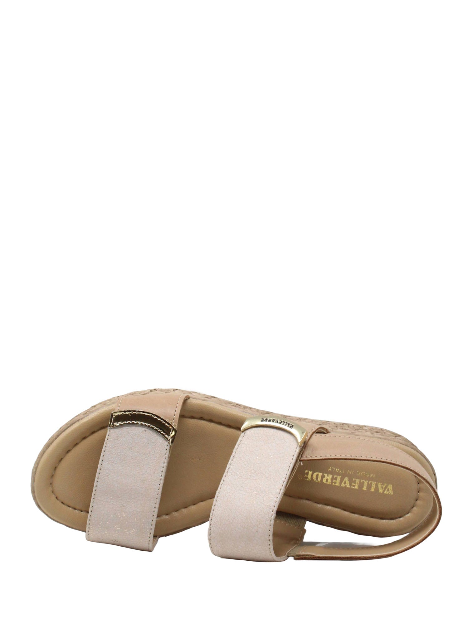 Sandali zeppa Beige Valleverde