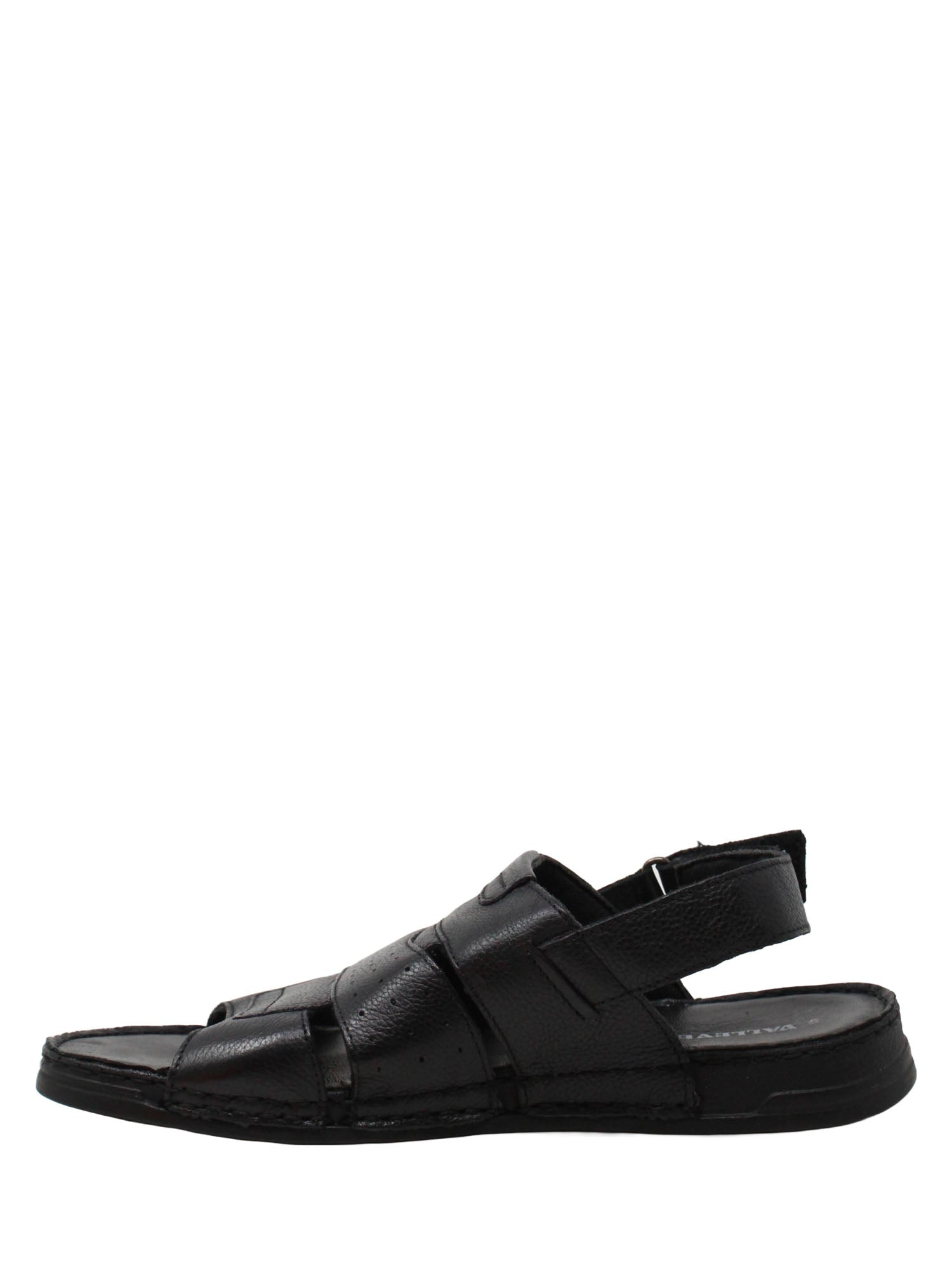 Sandali con strappi Nero Valleverde