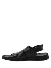 Sandali con strappi Nero Valleverde