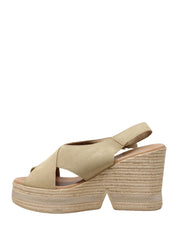 Sandali zeppa Beige Valleverde