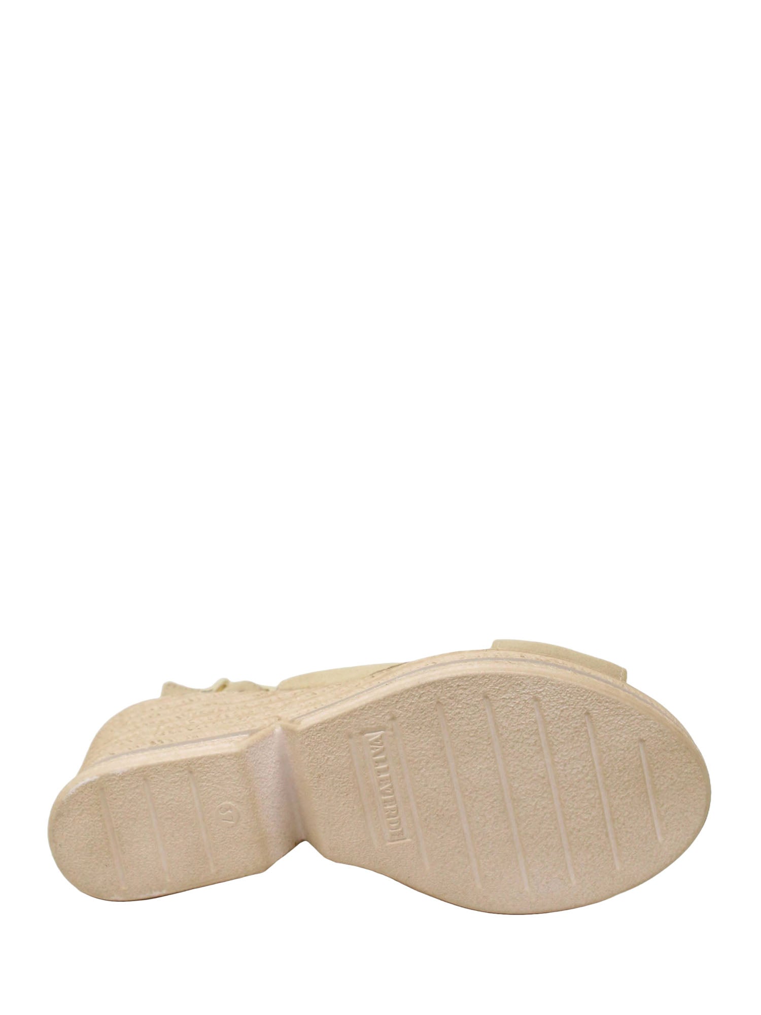 Sandali zeppa Beige Valleverde