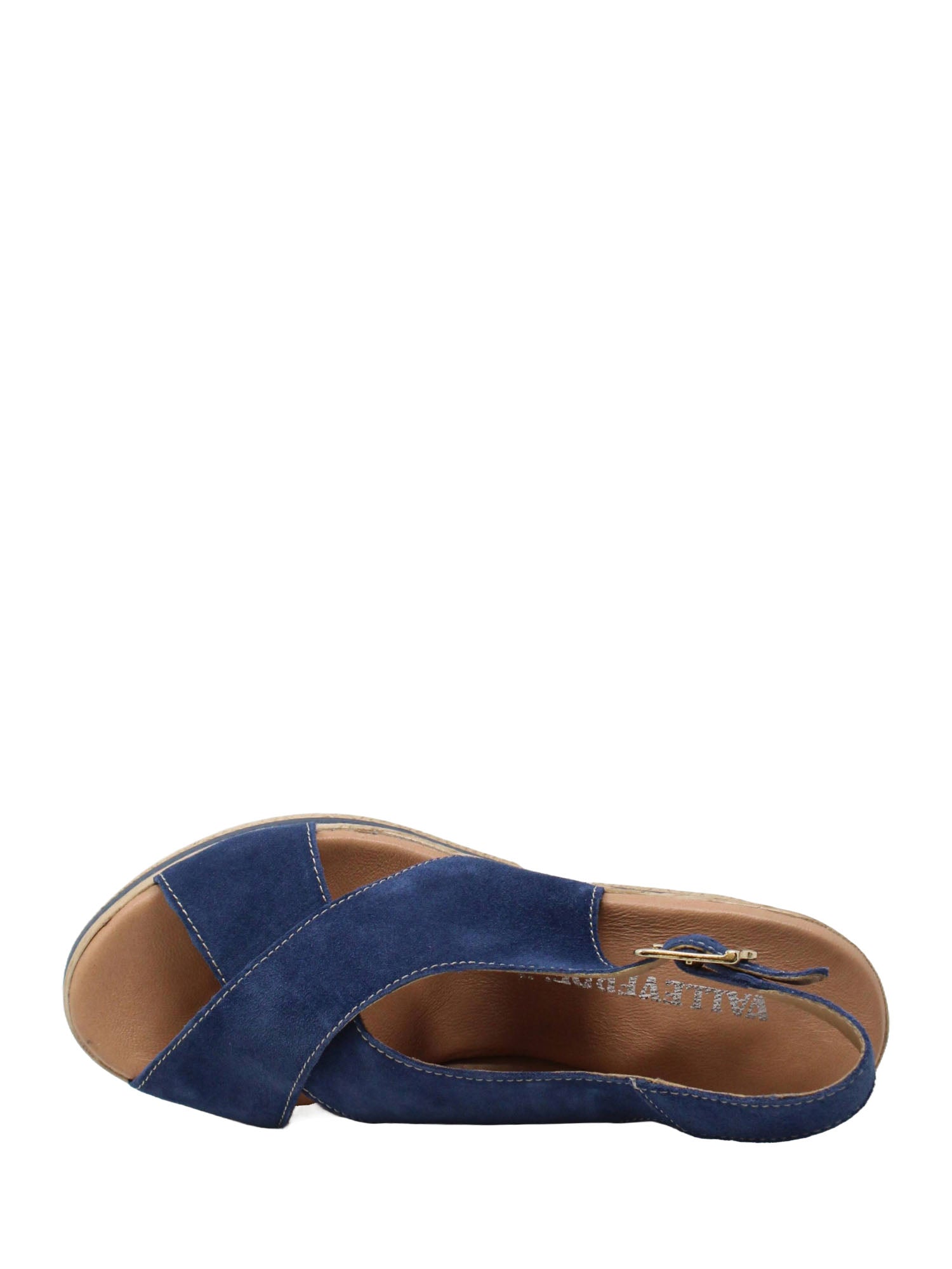 Sandali zeppa Blu Valleverde
