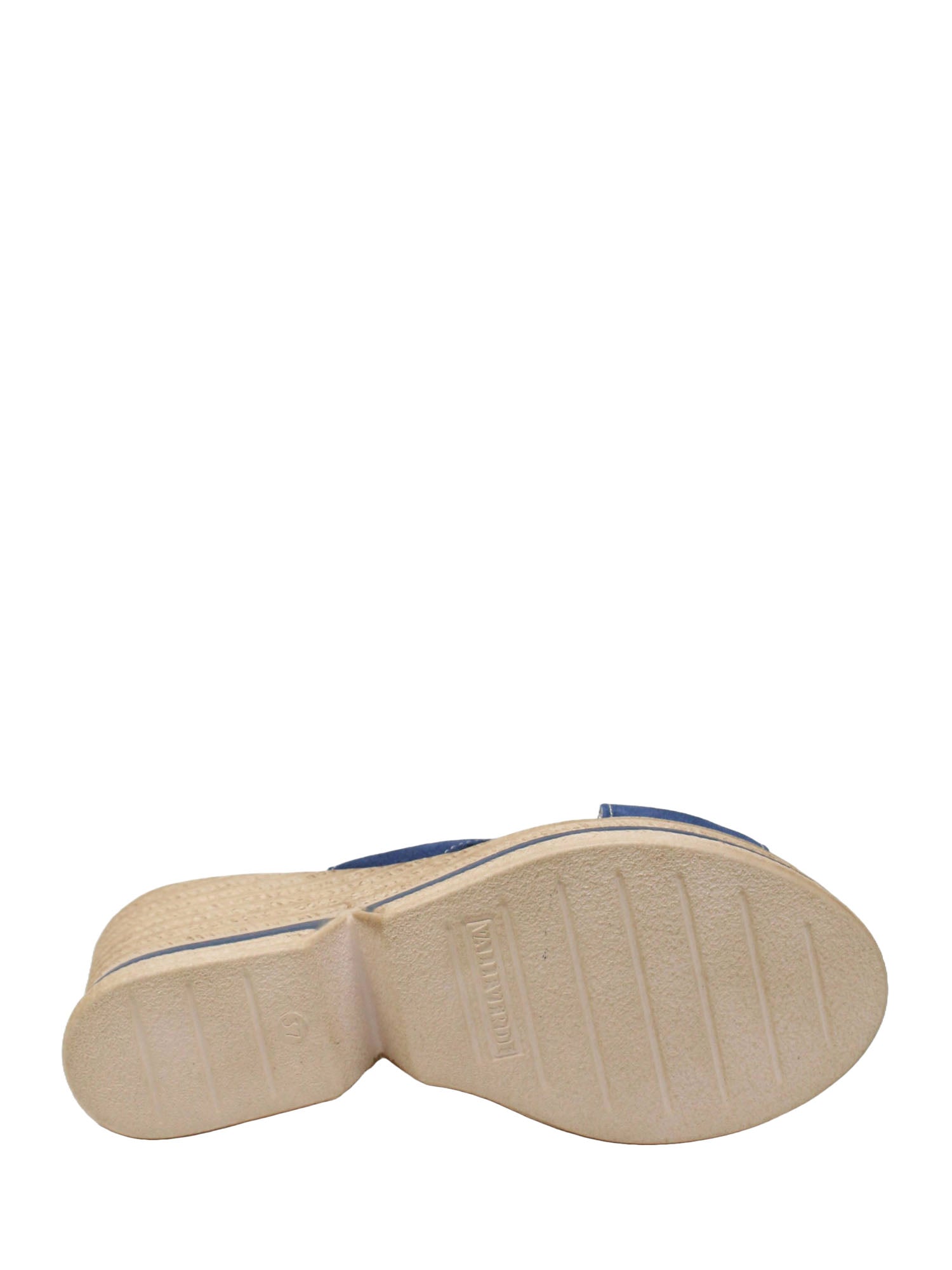 Sandali zeppa Blu Valleverde