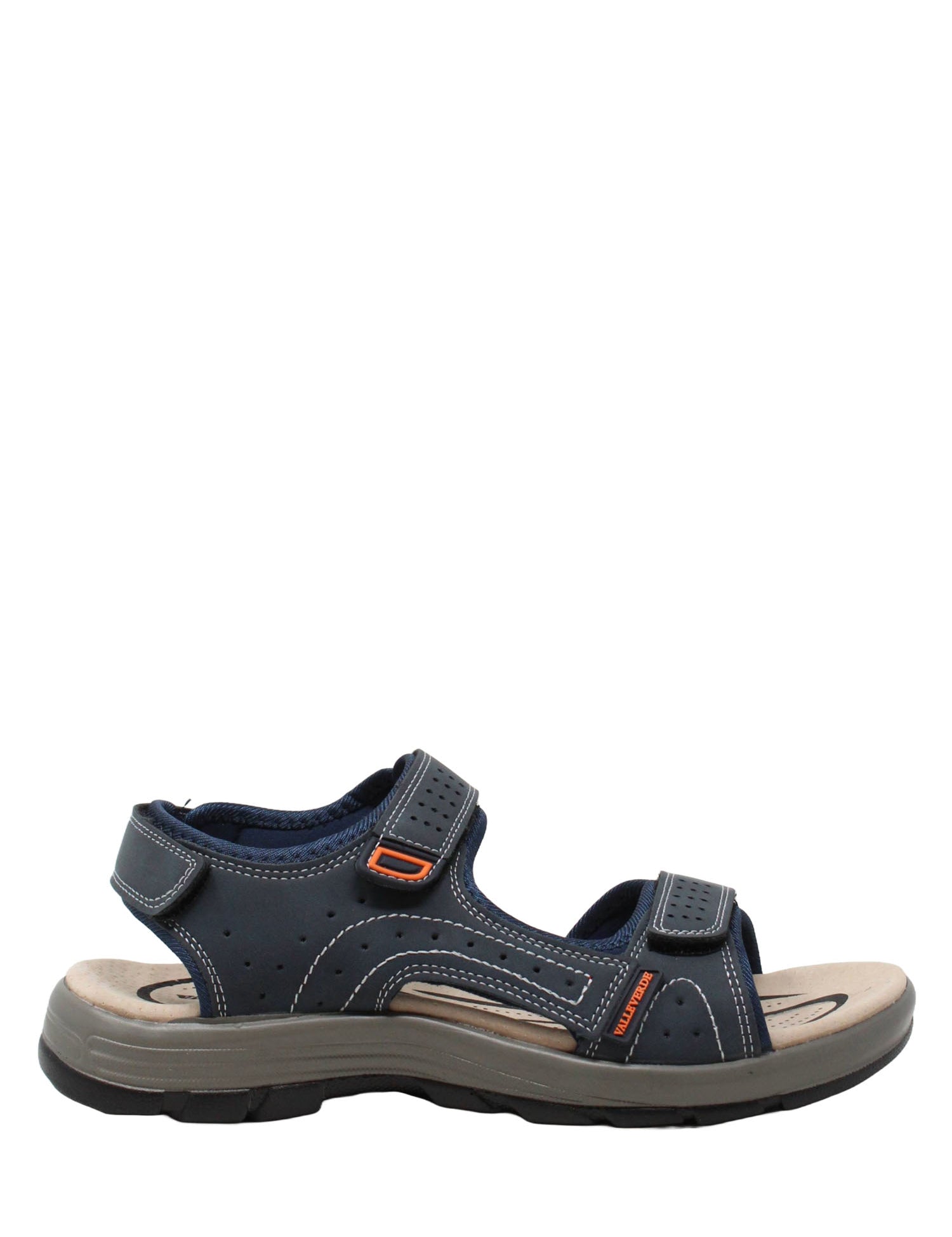 Sandali con strappi Blu Valleverde