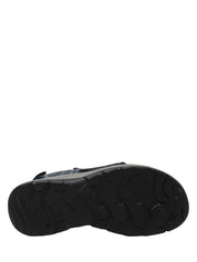 Sandali con strappi Blu Valleverde