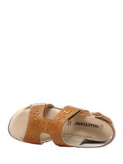 Sandali zeppa Marrone Valleverde