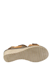 Sandali zeppa Marrone Valleverde