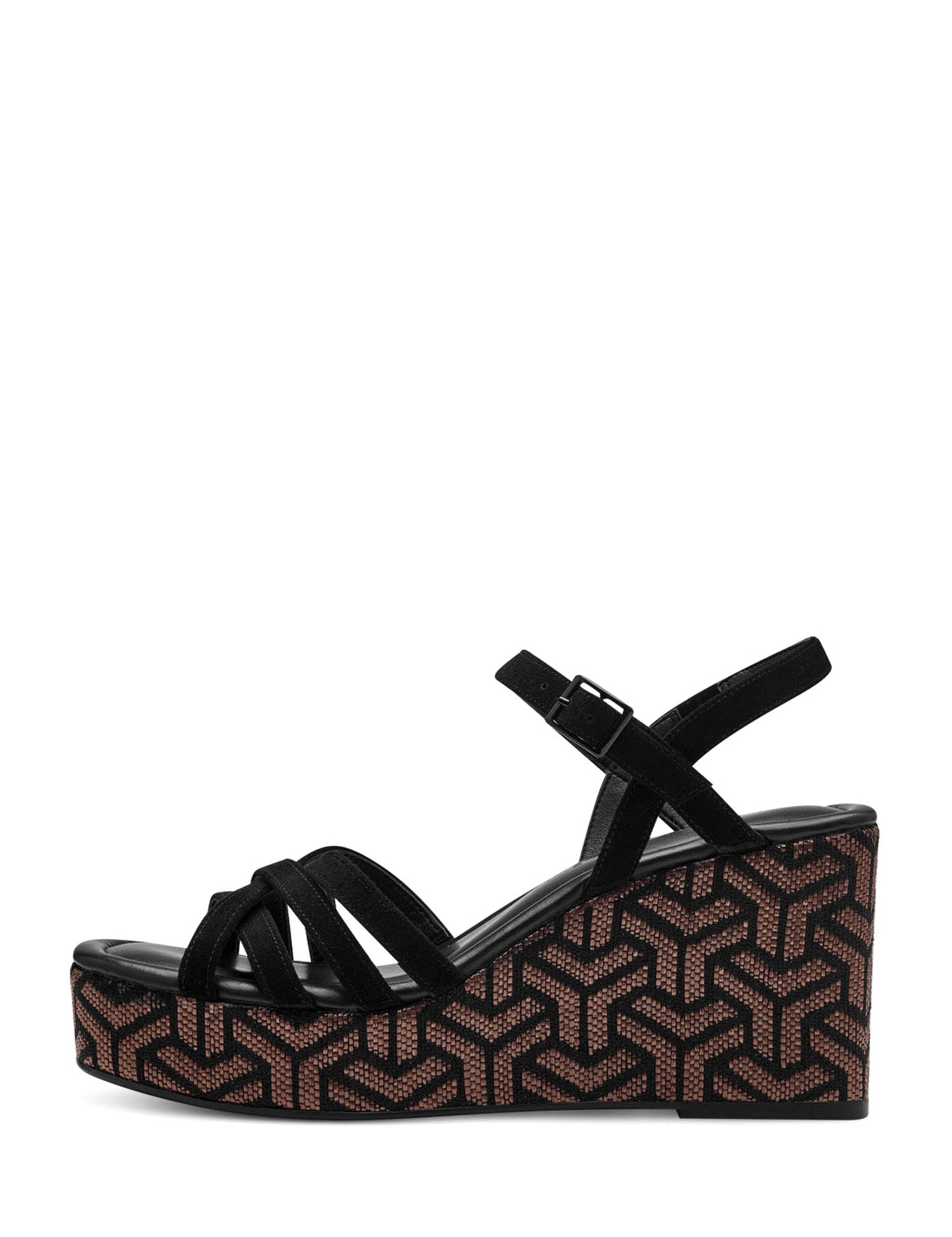 Sandali zeppa Nero Tamaris