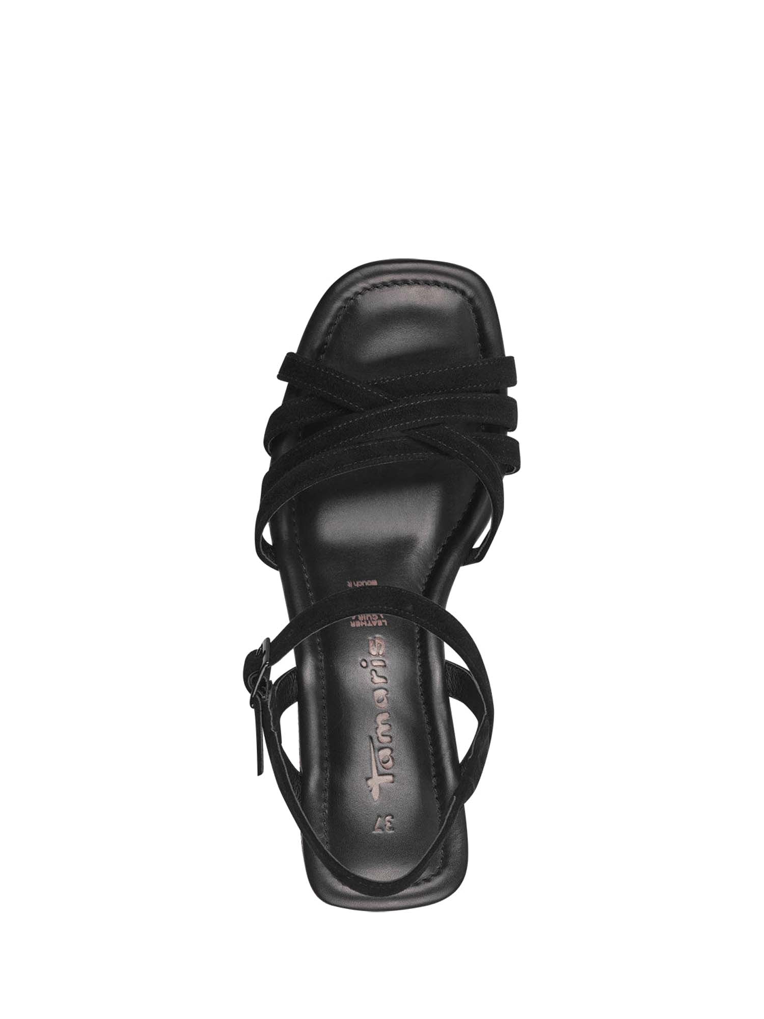 Sandali zeppa Nero Tamaris