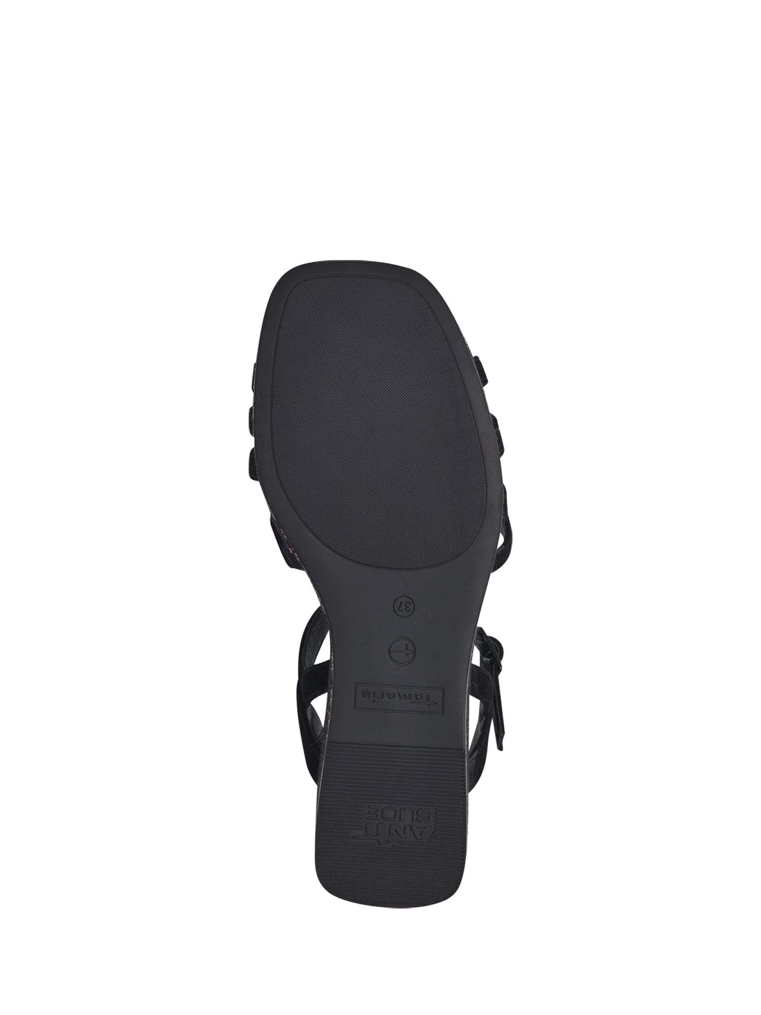 Sandali zeppa Nero Tamaris