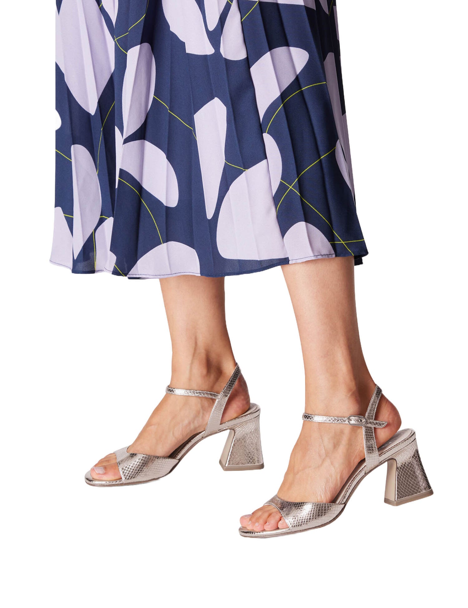 Sandali tacco Platino Tamaris