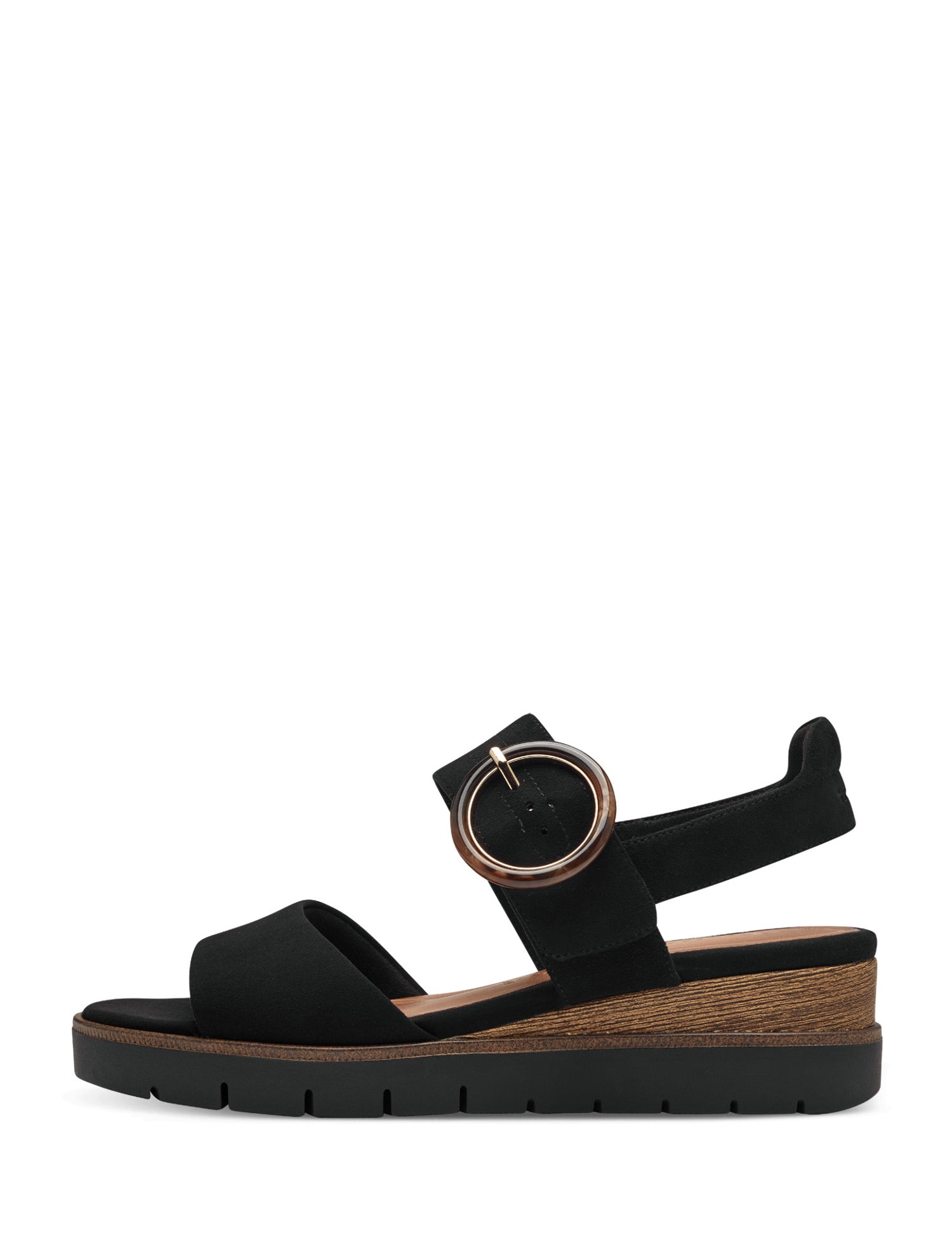 Sandali zeppa Nero Tamaris