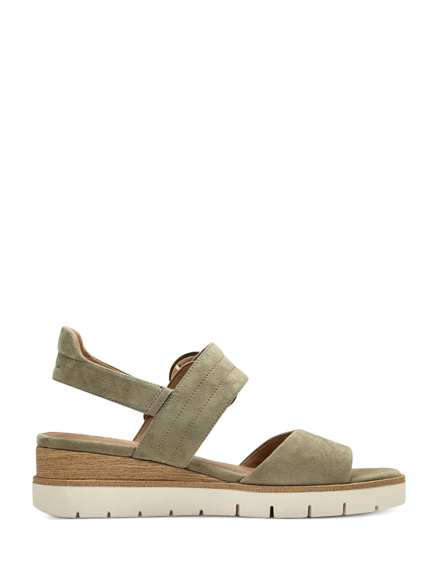 Sandali zeppa Verde Tamaris