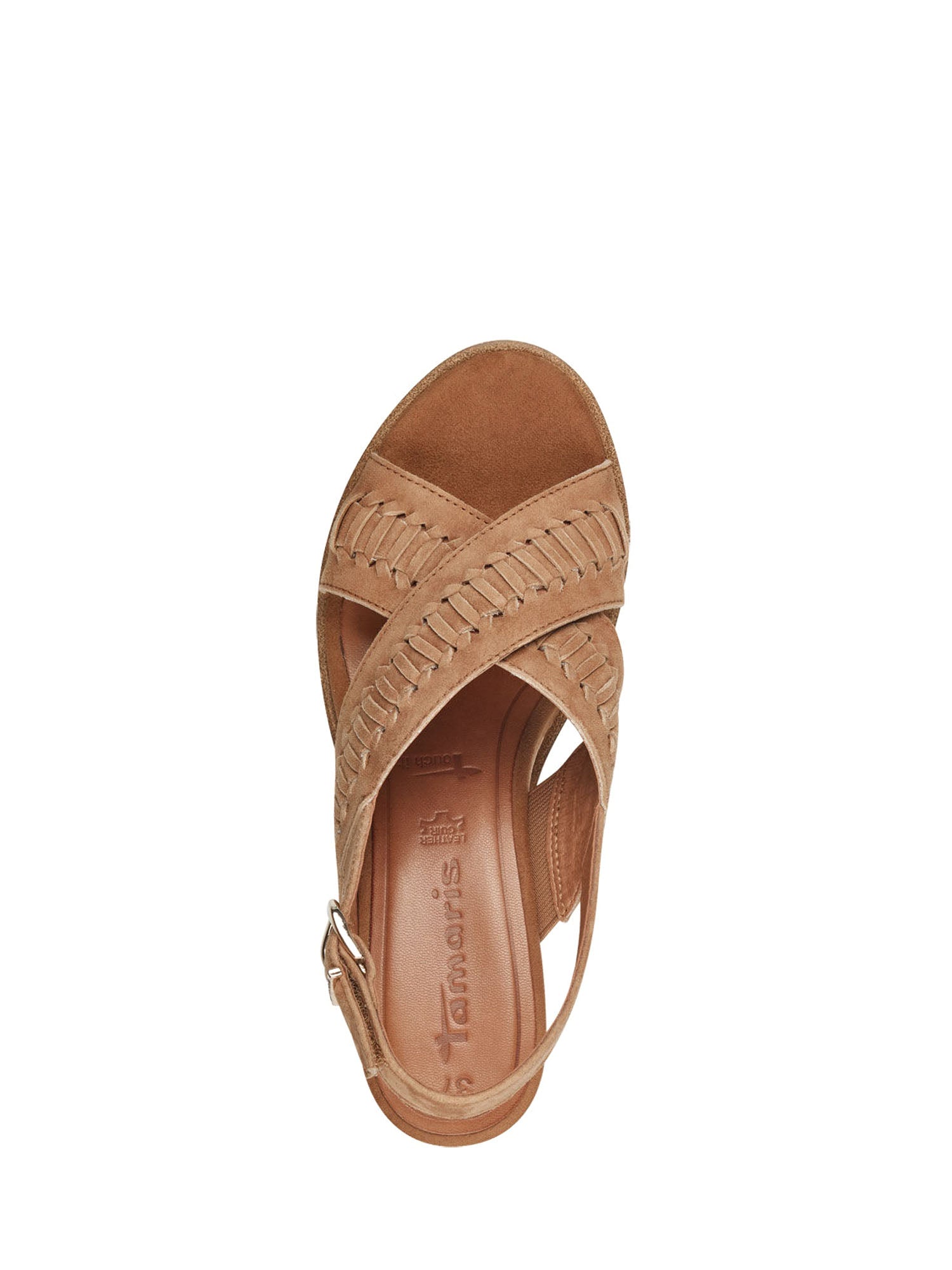 Sandali zeppa Marrone Tamaris