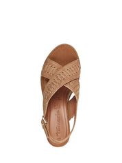 Sandali zeppa Marrone Tamaris