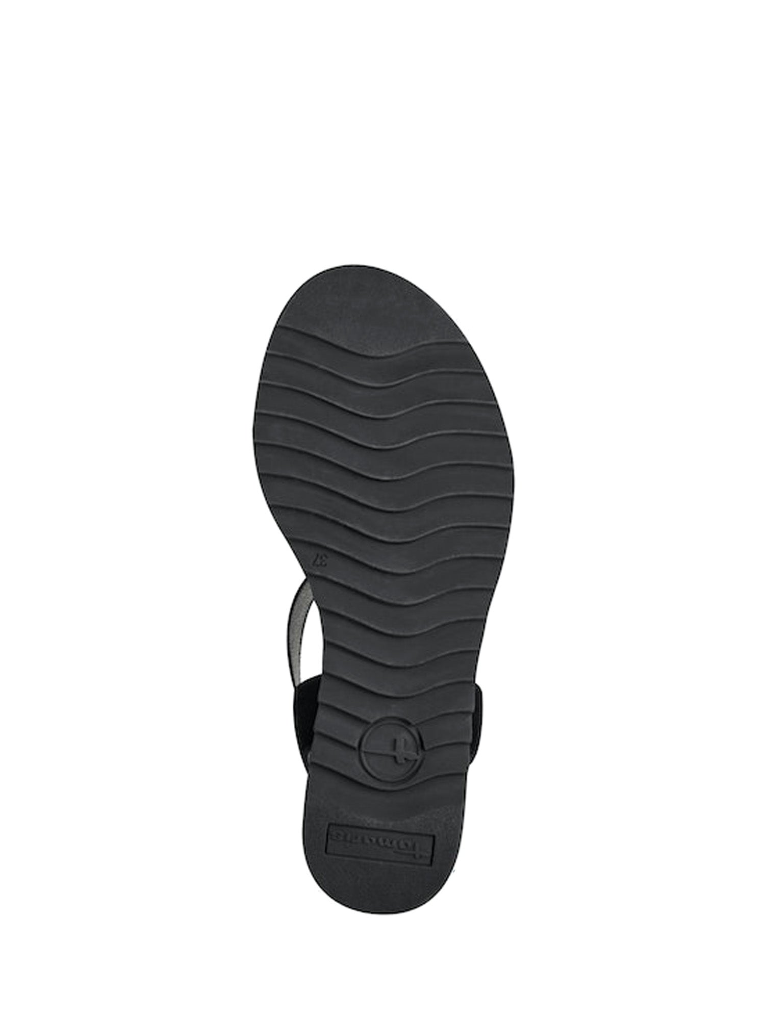 Sandali zeppa Nero Tamaris