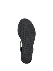 Sandali zeppa Nero Tamaris