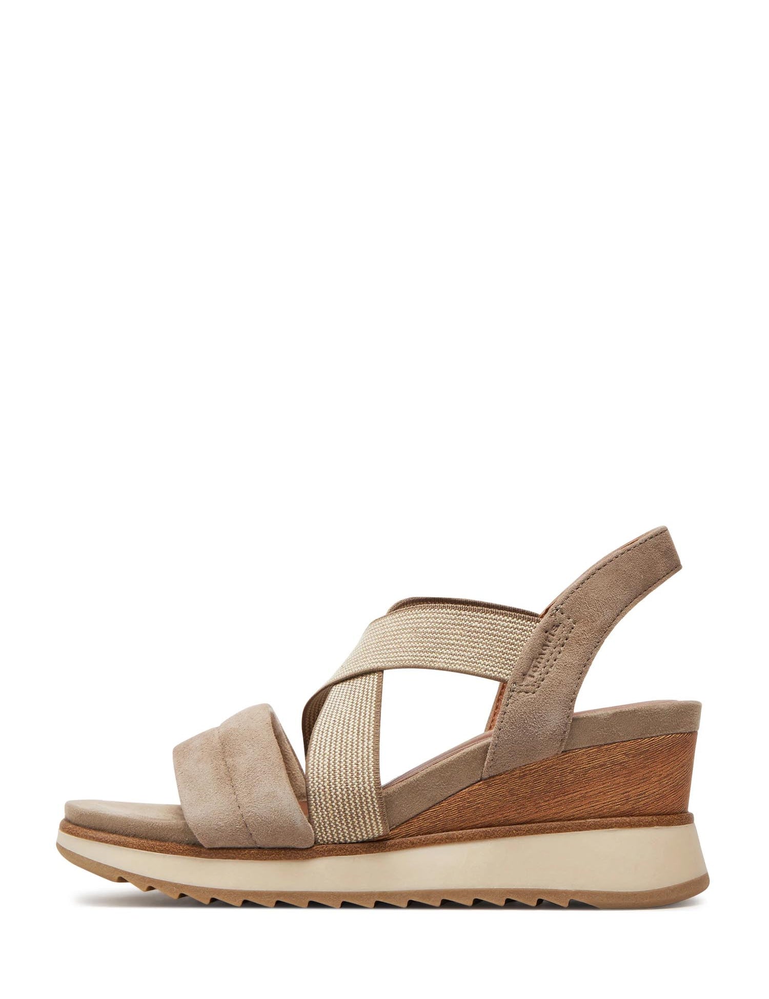 Sandali zeppa Beige Tamaris