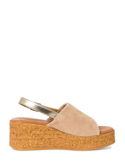 Sandali zeppa Beige Tamaris