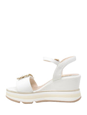 Sandali zeppa Bianco Keys