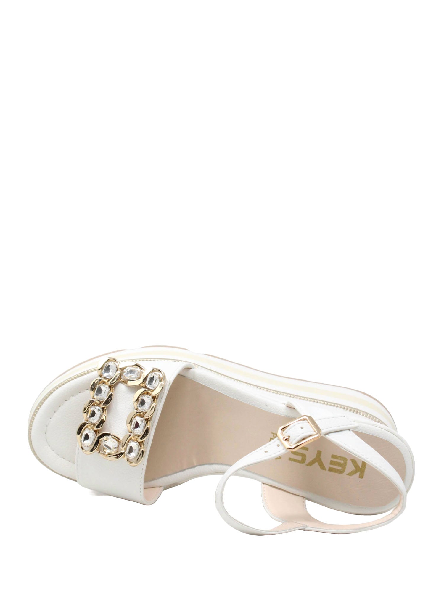 Sandali zeppa Bianco Keys