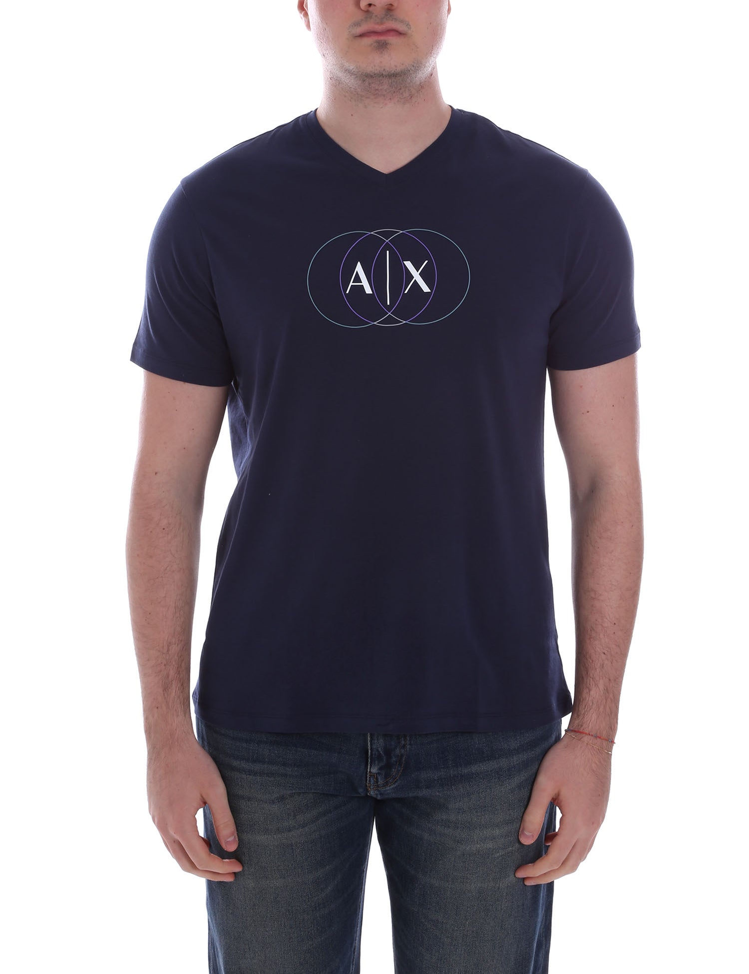 T-shirt Blu Scuro Armani Exchange