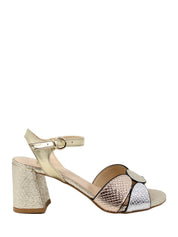 Sandali tacco Oro E Argento Grace Shoes