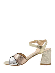 Sandali tacco Oro E Argento Grace Shoes