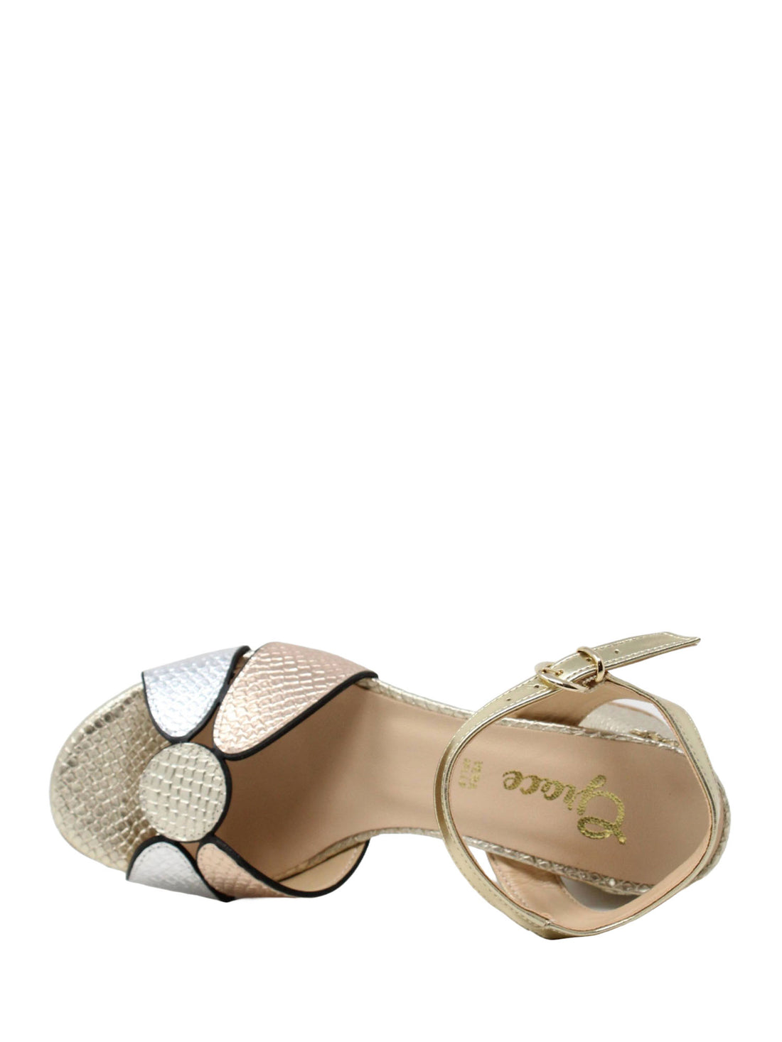 Sandali tacco Oro E Argento Grace Shoes