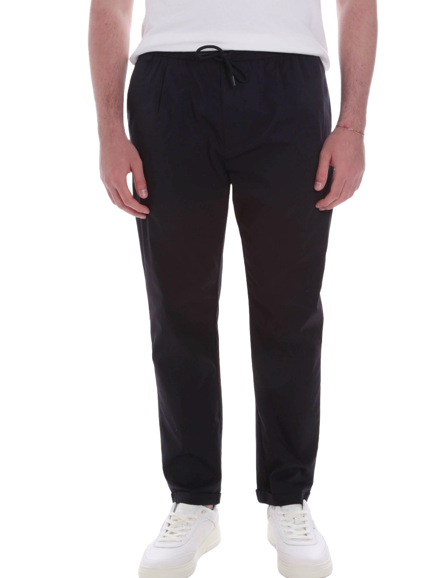 Pantaloni Nero Borgoni Milano