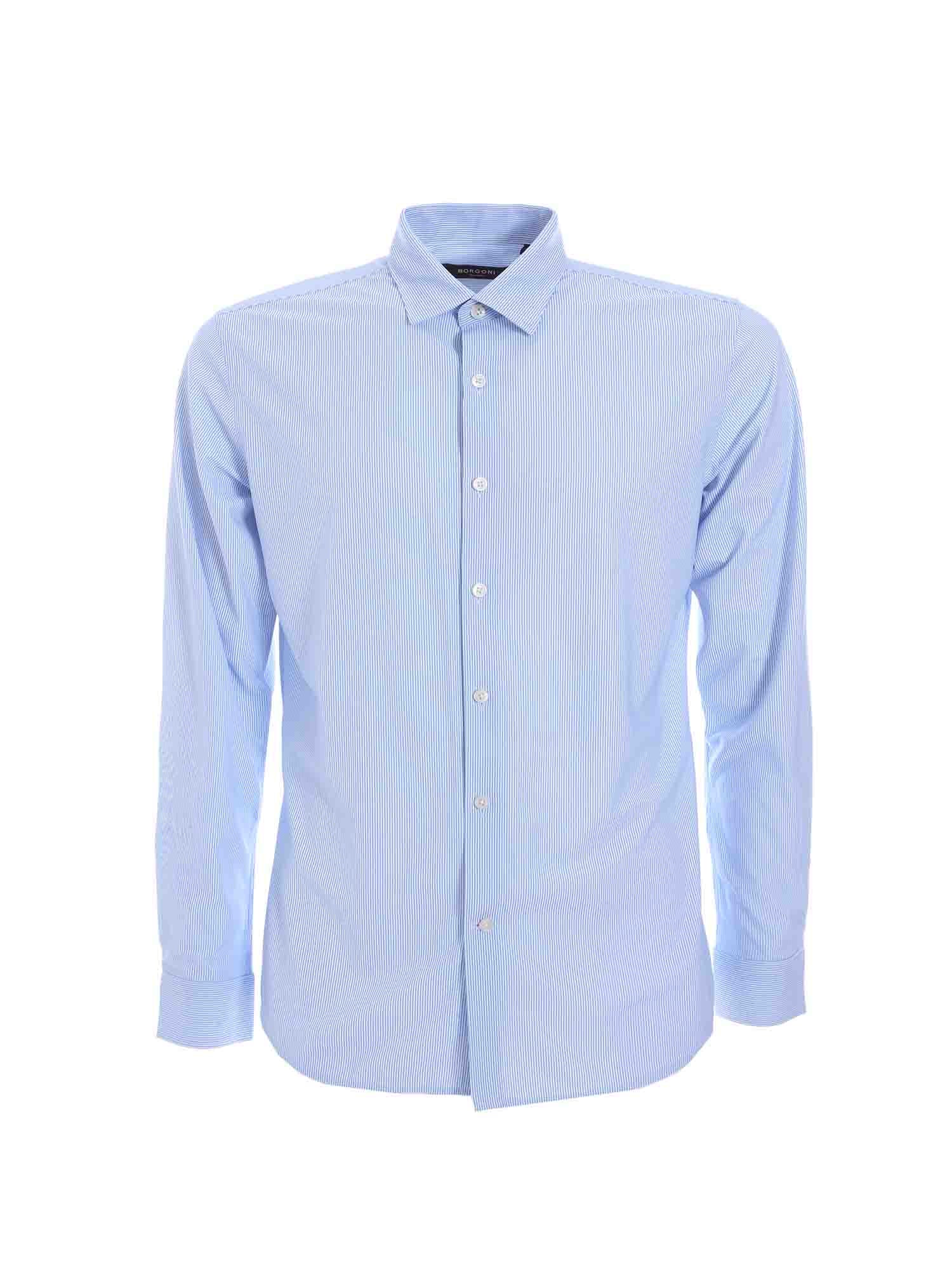 Camicie Celeste Borgoni Milano