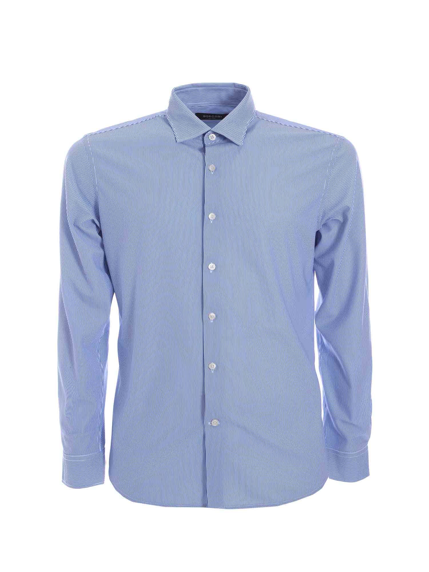 Camicie Blu Scuro Borgoni Milano