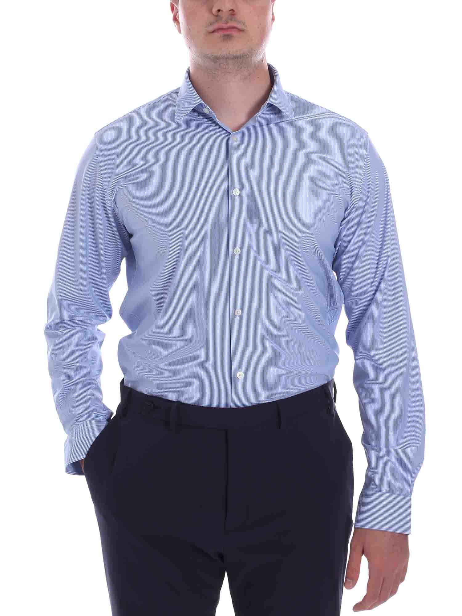 Camicie Blu Scuro Borgoni Milano