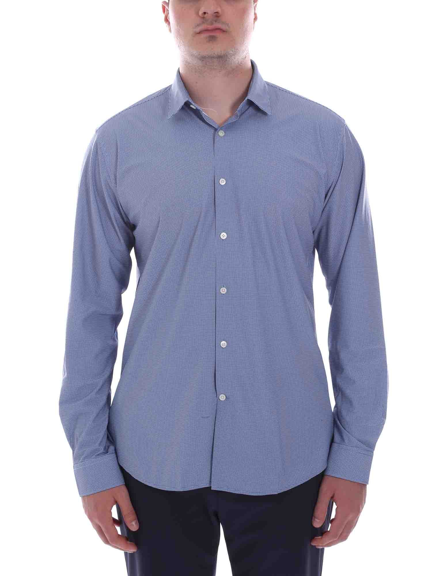 Camicie Blu Scuro Borgoni Milano