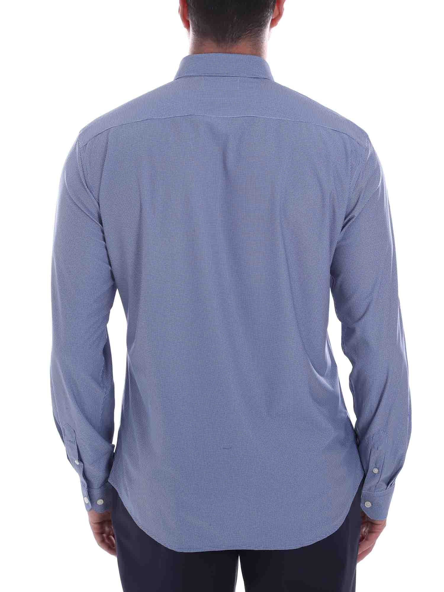 Camicie Blu Scuro Borgoni Milano