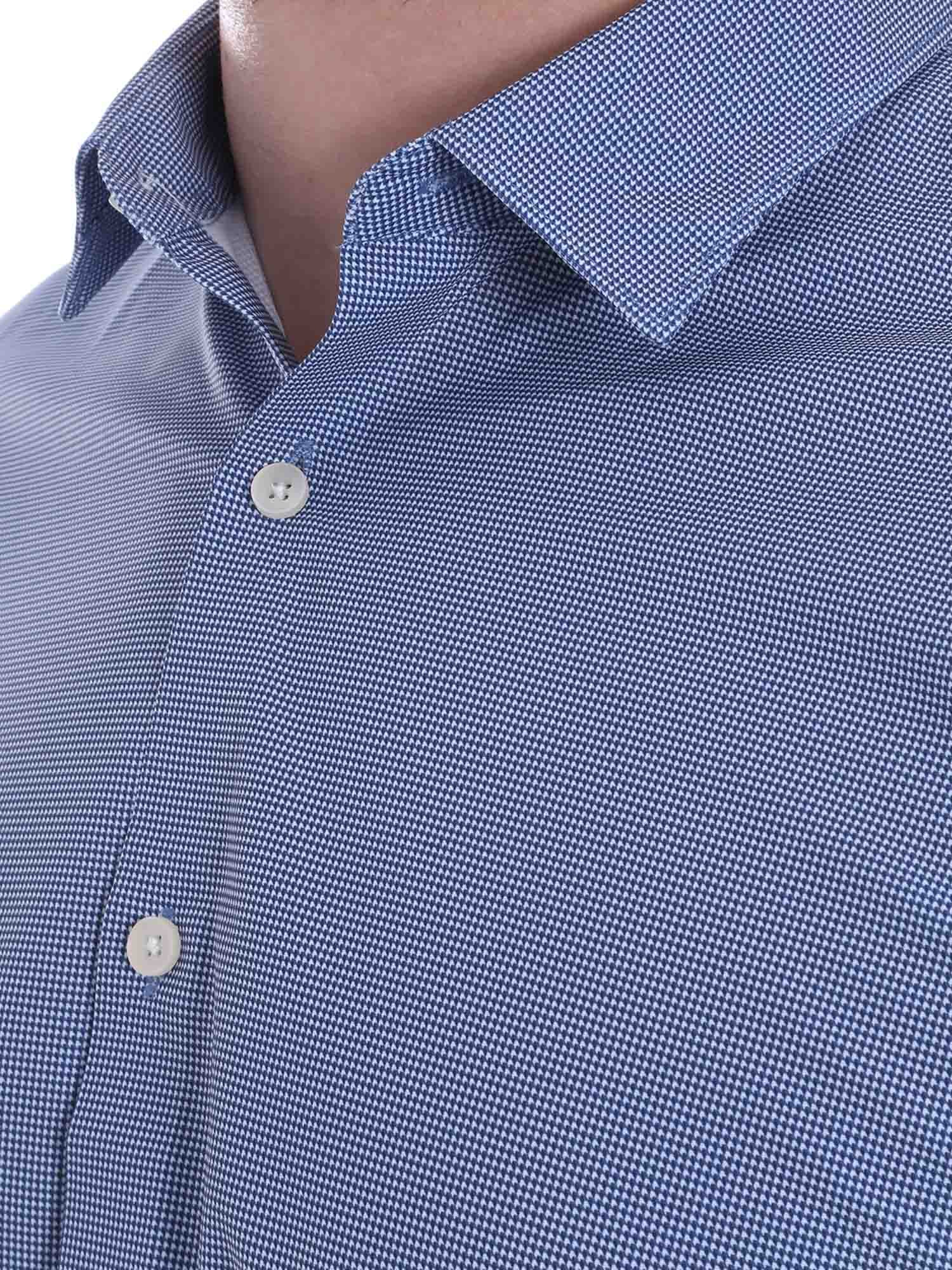 Camicie Blu Scuro Borgoni Milano