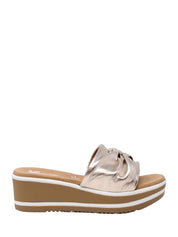 Sandali zeppa Marrone Susimoda