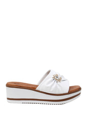 Sandali zeppa Bianco Susimoda