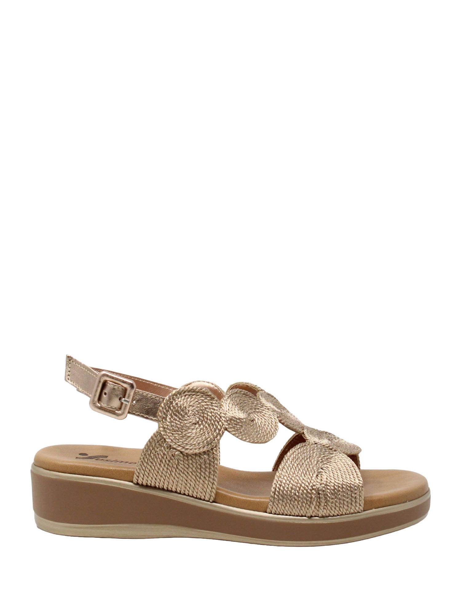 Sandali zeppa Marrone Susimoda