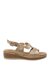 Sandali zeppa Marrone Susimoda