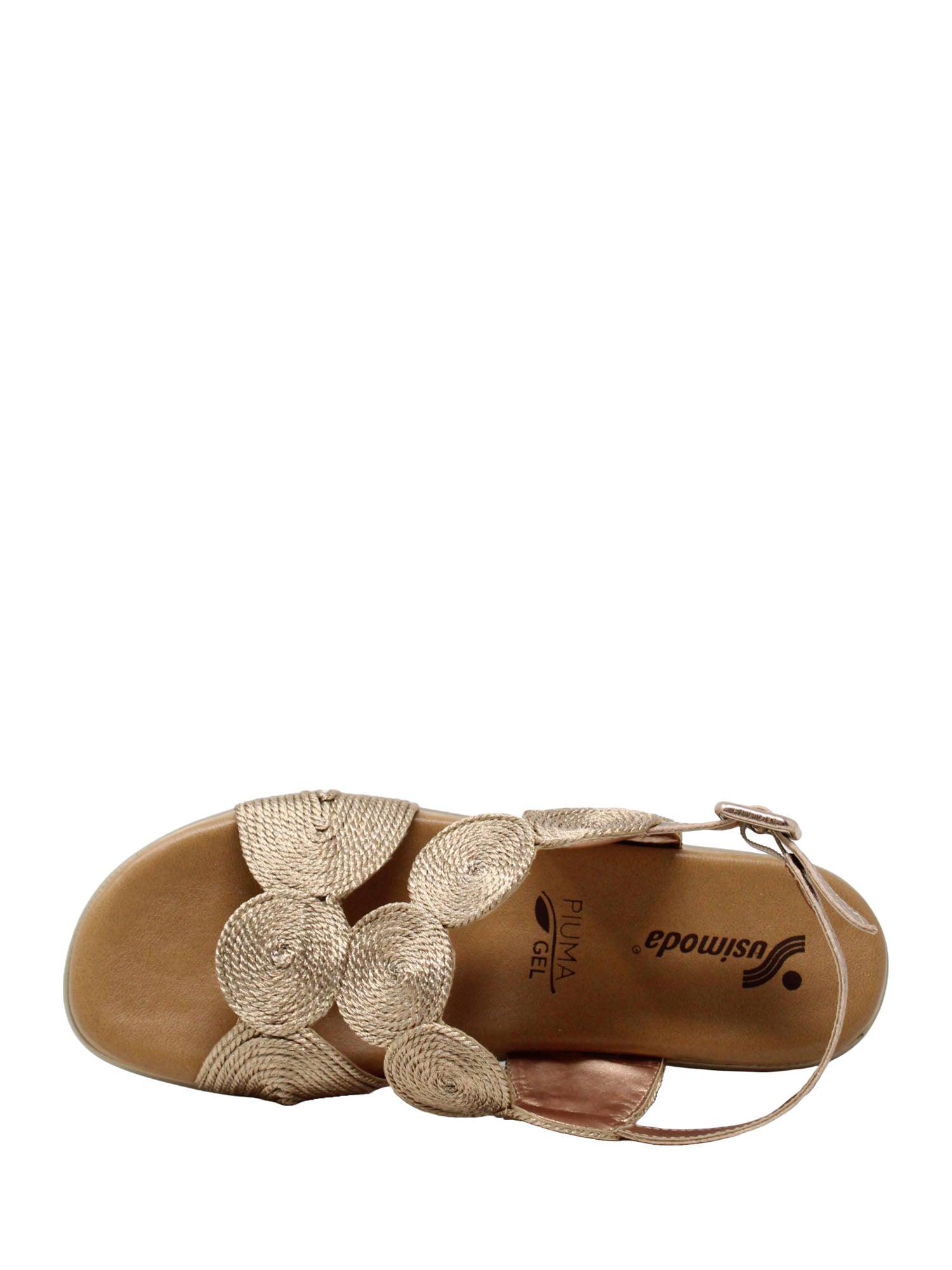 Sandali zeppa Marrone Susimoda