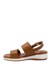 Sandali zeppa Marrone Susimoda